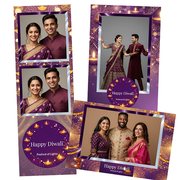 Purple Diwali Lights