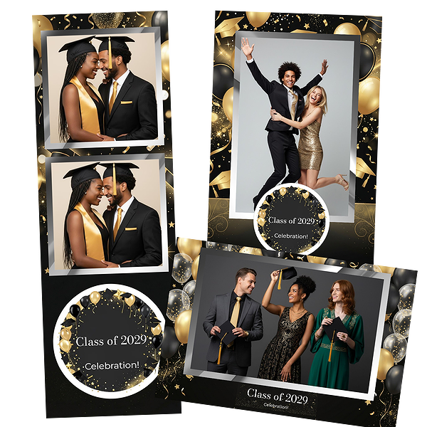 Elegant Black And Gold Graduation