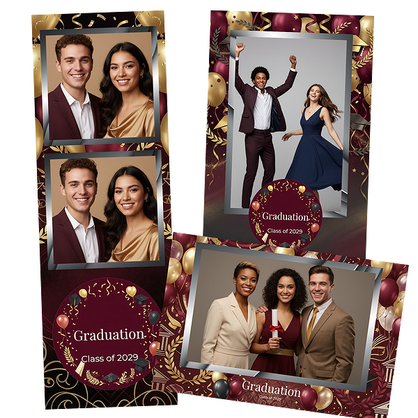 Burgundy Gold Graduation Celebration
