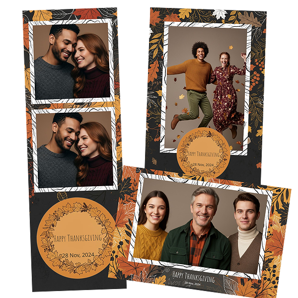 Rustic Dark Autumn Leaves