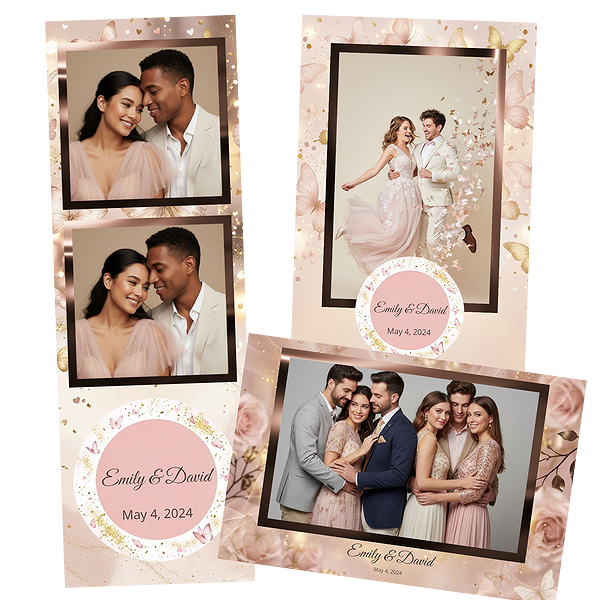 Romantic Blush Butterflies