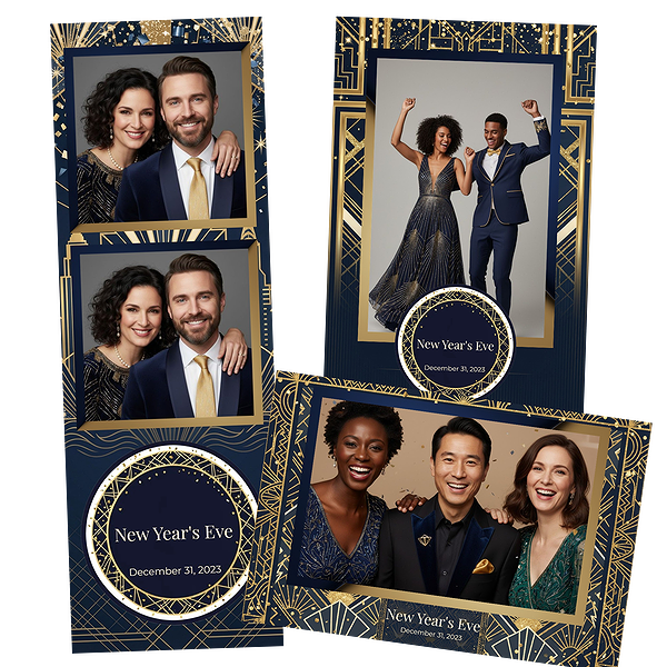 Art Deco Navy Gold