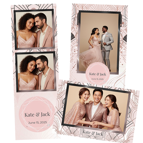 Blush Geometric Art Deco