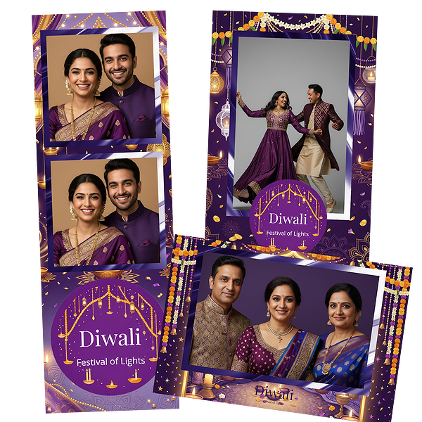 Elegant Purple Diwali Festival
