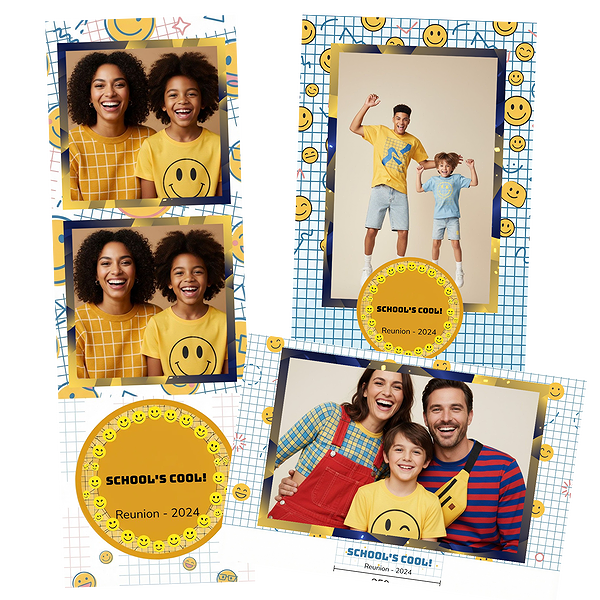 Playful Graph Paper Smiles