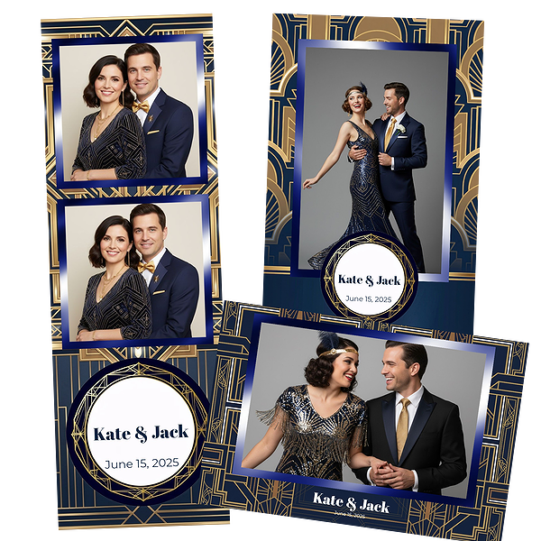 Navy Gold Art Deco