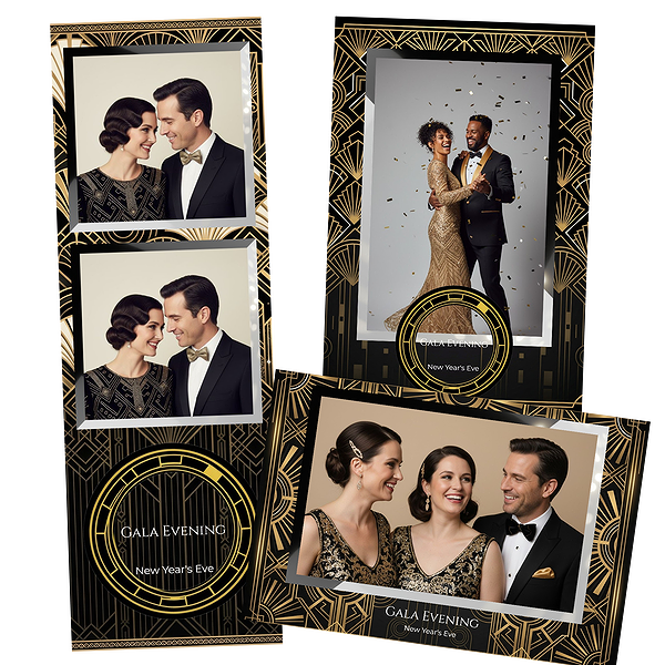 Art Deco Black Gold Gala