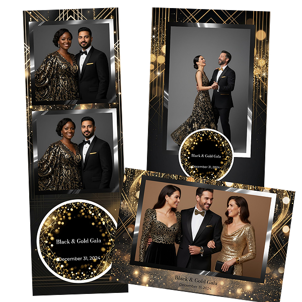 Glamorous Black And Gold Gala
