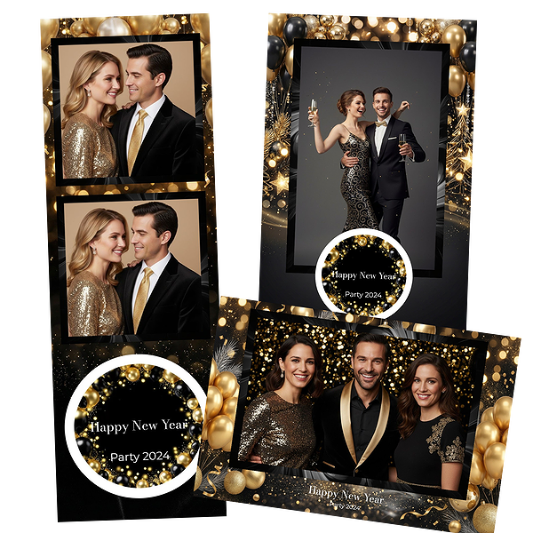 Glamorous Black And Gold Holiday