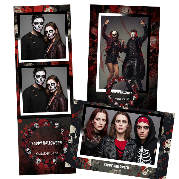Bloody Skulls Splatters