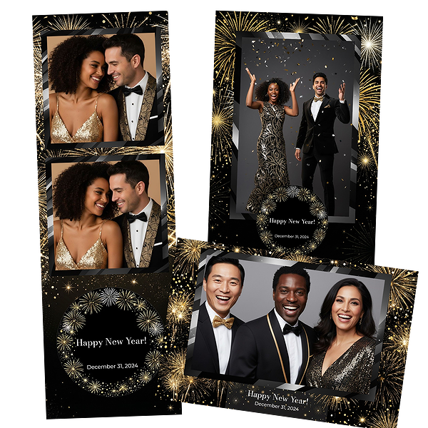 Glamorous Black Gold Fireworks