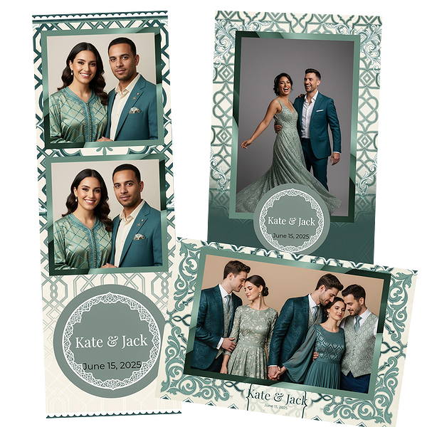 Geometric Teal Elegance