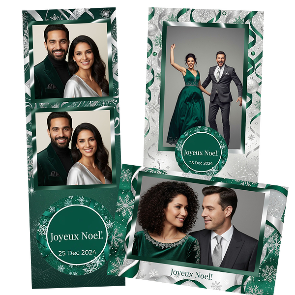 Emerald Green Silver Holiday