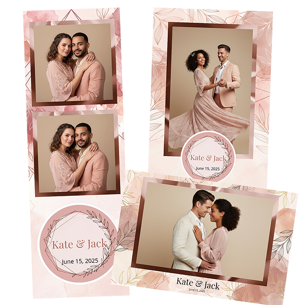 Blush Geometric Watercolor