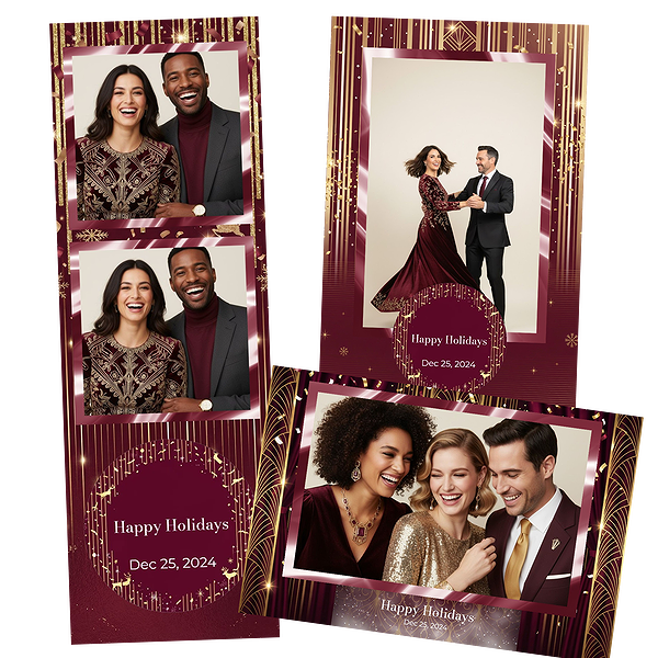 Glamorous Burgundy Gold Holiday