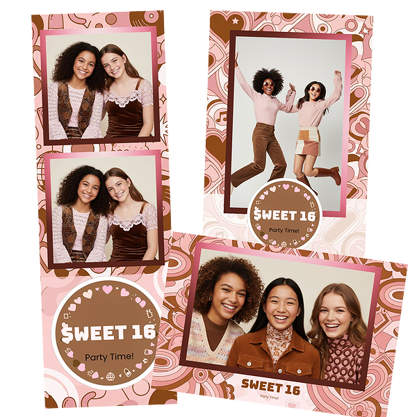 Pink Retro Sweet 16