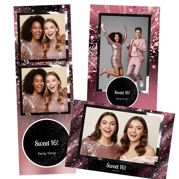 Glamorous Pink Sparkle Sweet 16
