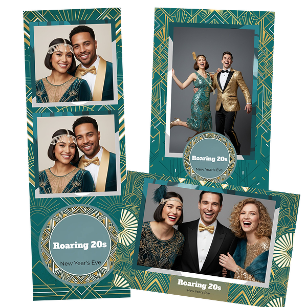 Teal Gold Gatsby Art Deco
