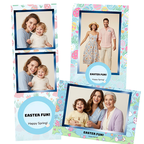 Pastel Easter Bunny And Eggs