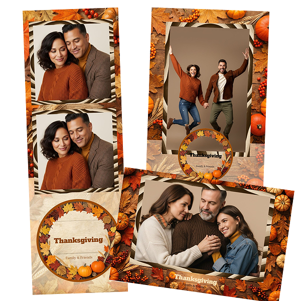 Watercolor Leaves Rustic Thanksgiving