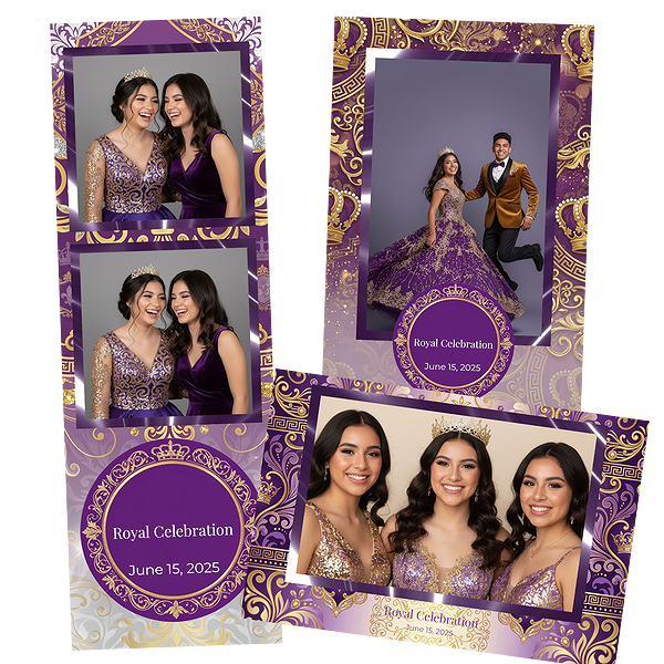 Purple Geometric Quinceanera