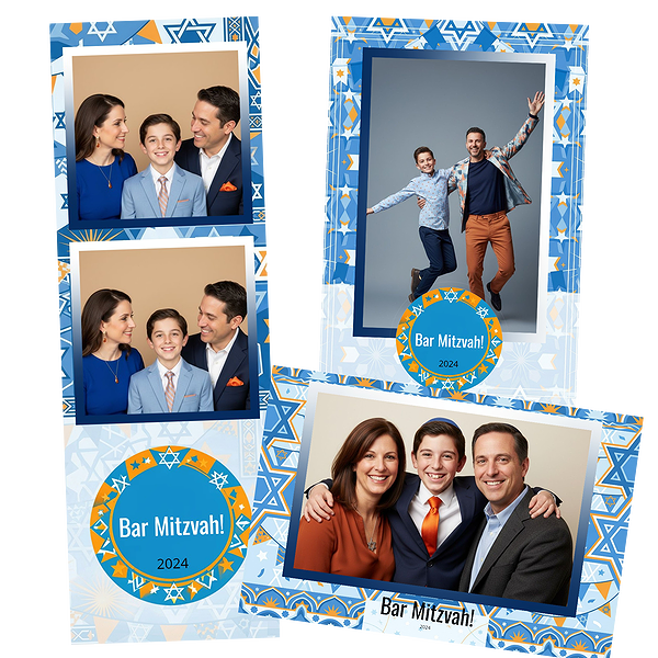 Blue White Bunting Bar Mitzvah