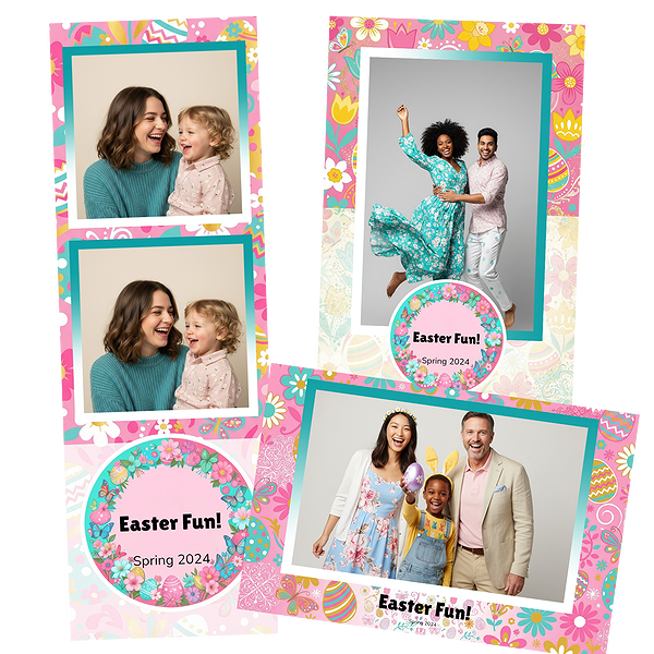 Pastel Egg And Flower Easter
