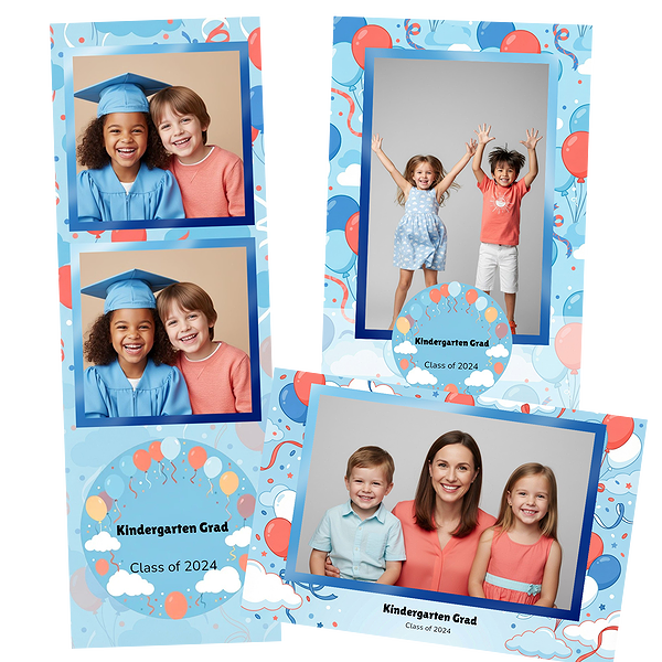 Blue Red Classroom Graduation