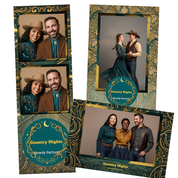 Teal Gold Western Elements