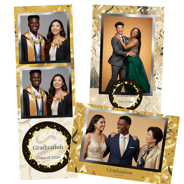 Navy Gold Starry Graduation