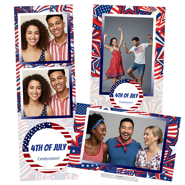 Red White Blue Stars 4th