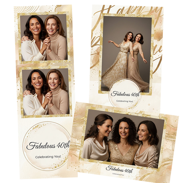 Elegant Gold Fabulous 40th Birthday