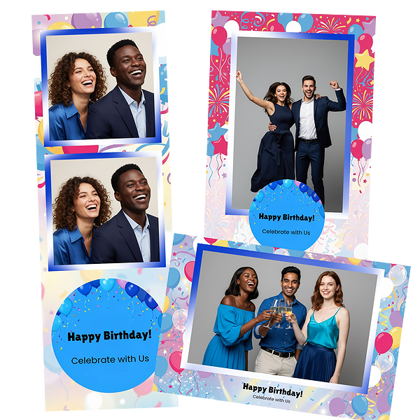 Blue Balloon Birthday Bokeh
