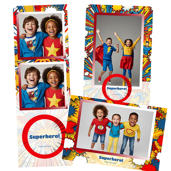 Blue Comic Book Birthday
