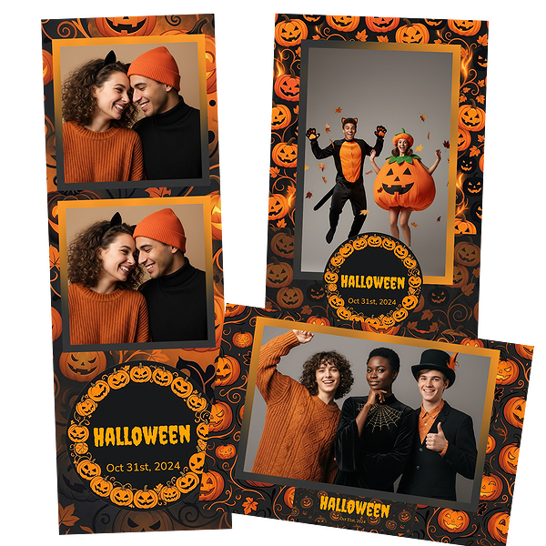 Orange Black Halloween Balloons