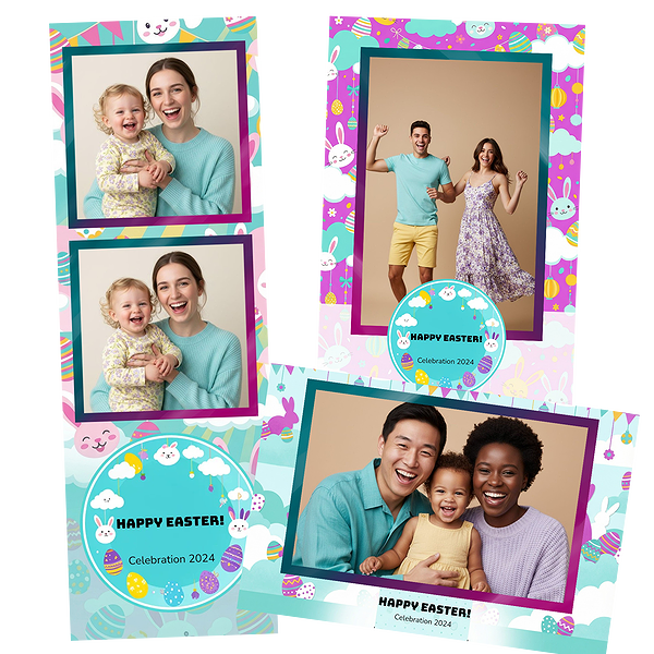 Pastel Easter Bunny Balloons