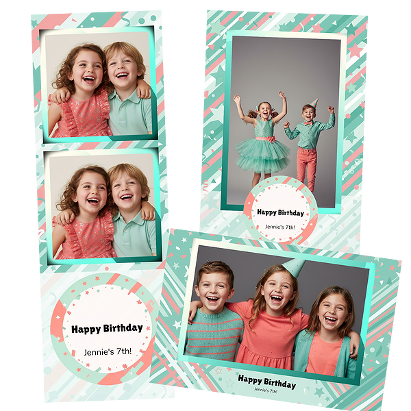 Pastel Confetti Birthday Booth