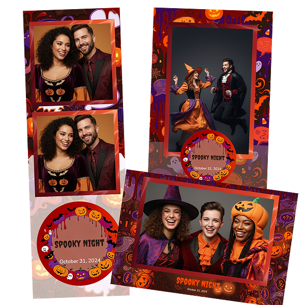 Orange Black Halloween Illustrations