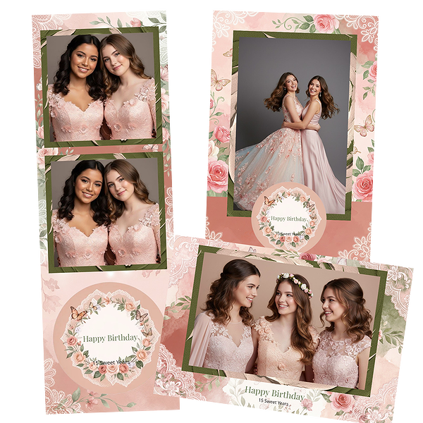 Pink Floral Quinceaera