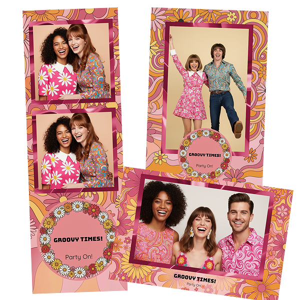 Retro Pink 60s Floral