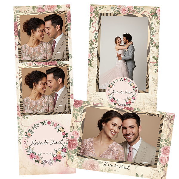 Romantic Pink Floral Parchment