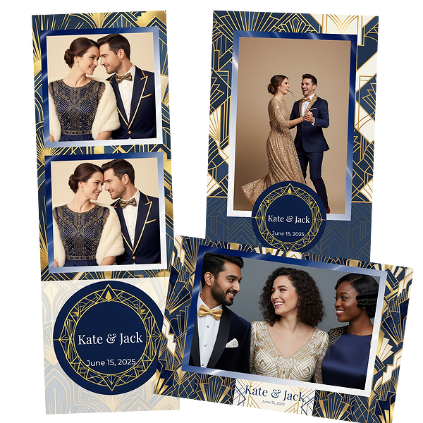 Gold Geometric Wedding Template