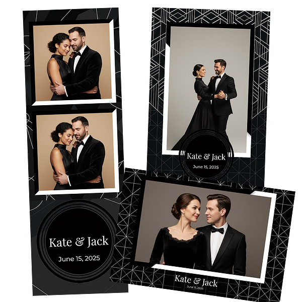 Modern Minimalist Black Wedding