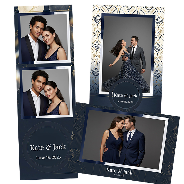 Navy Blue Minimalist Wedding