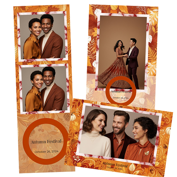 Orange Leaf Autumn Frame