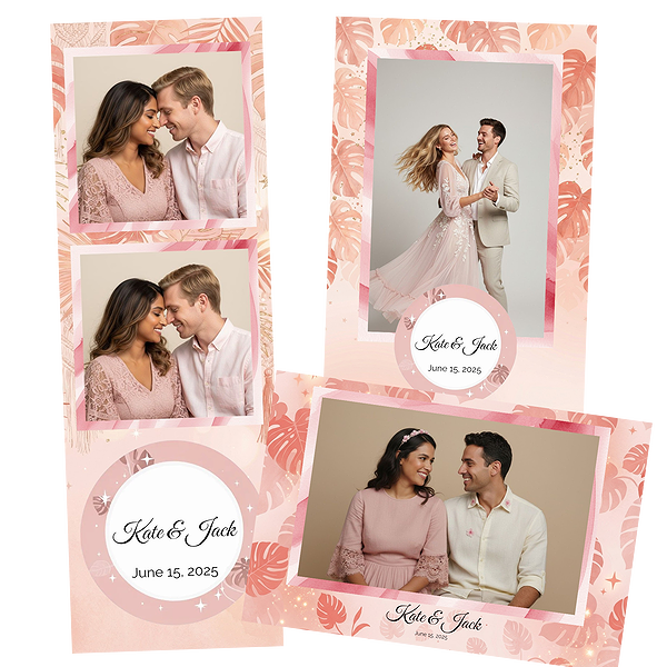 Blush Tropical Boho Wedding