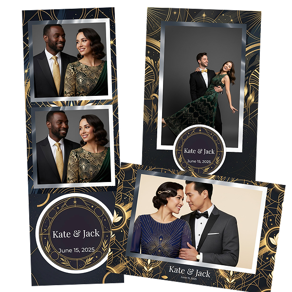 Dark Art Deco Wedding