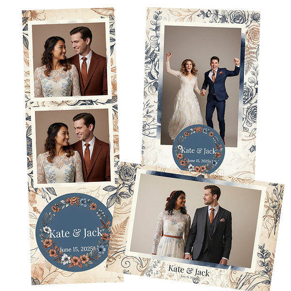Vintage Blue Botanical Wedding