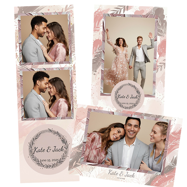 Pastel Artistic Brush Wedding