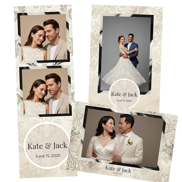 Classic Cream Damask Wedding